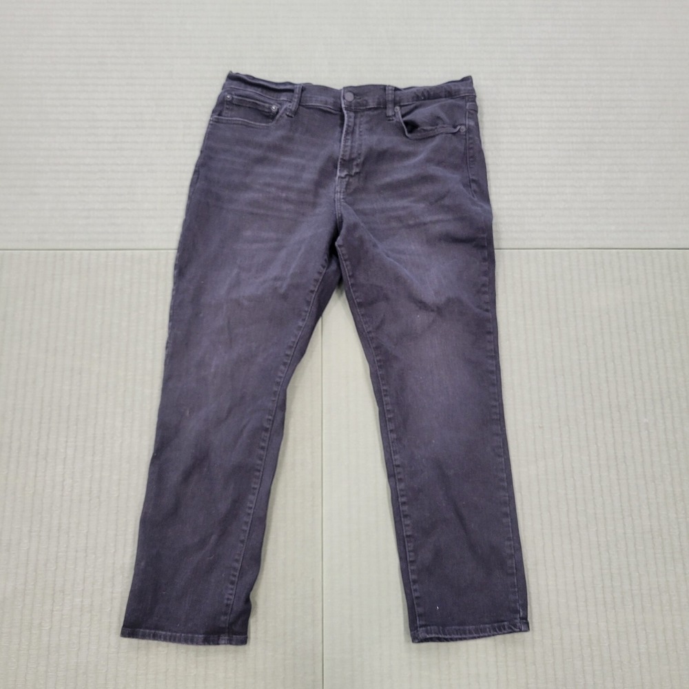Lucky Brand Black Jeans 410 Athletic Straight Fit Men's Sz 38x30 Denim Dark Flex
